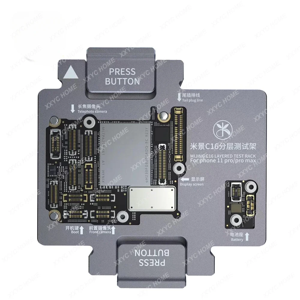 MJ C11 C15 C16 C17 C18 Motherboard Function Testing Jig Fixture For iPhone X/Xs Max/11 Pro Max Upper and Lower Main Board Tester