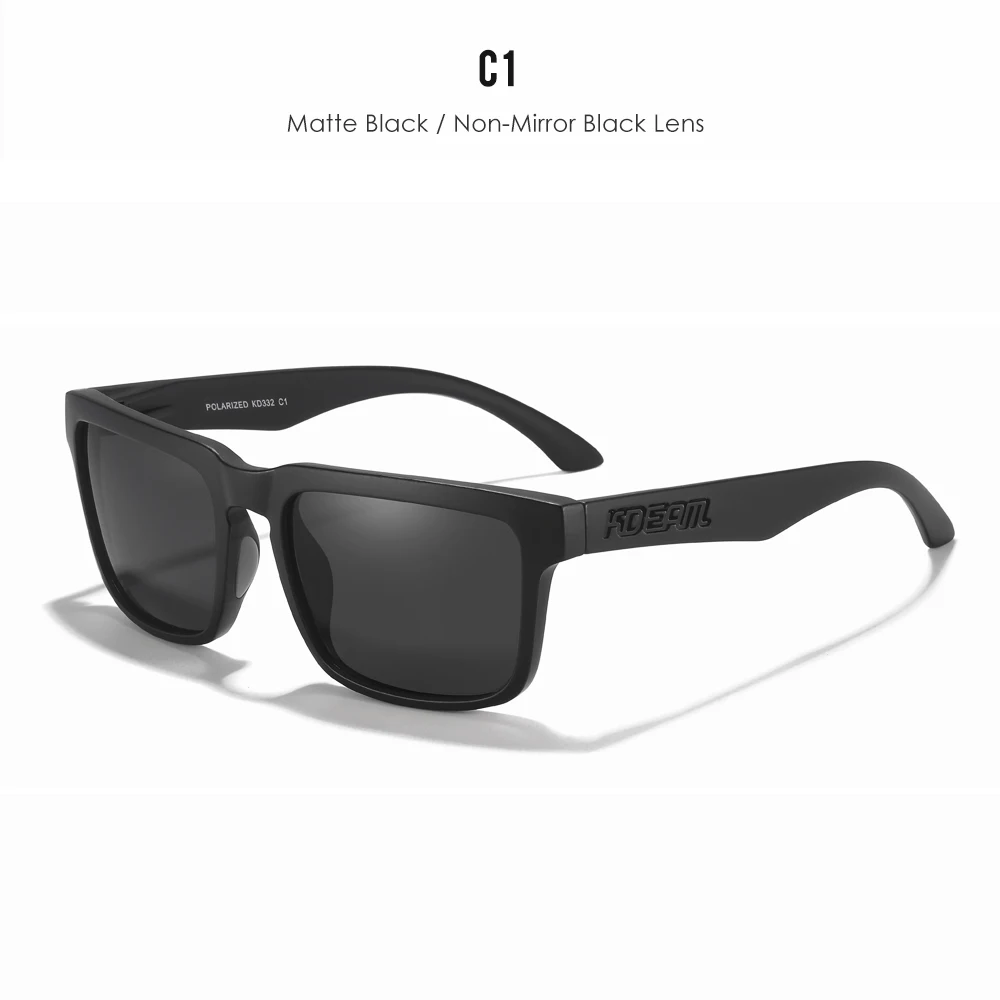 KDEAM Elegante, quadratische Sonnenbrille für Damen und Herren, polarisierte, lebendige Farben, dreidimensionale Sonnenbrille