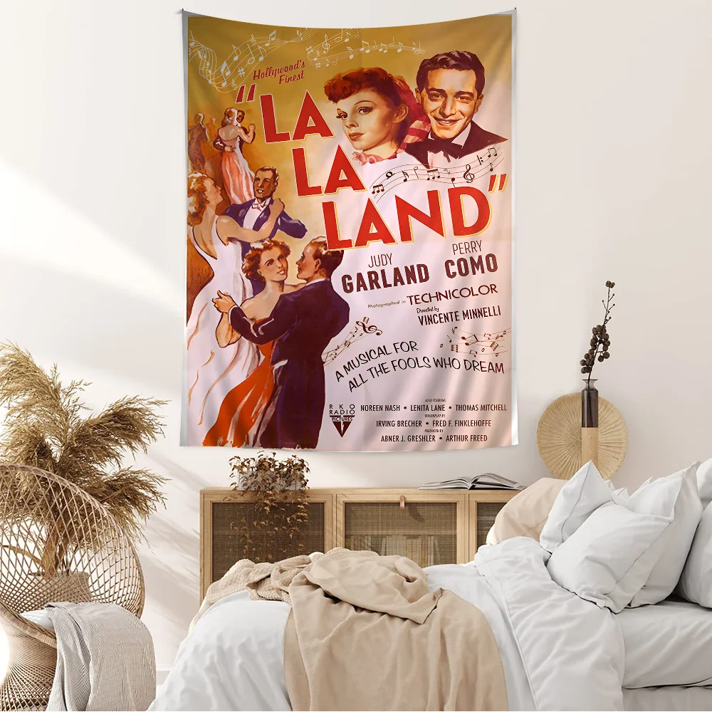 La La L-Land Move Cartoon Tapestry Home Decoration Hippie Bohemian Decoration Divination Home Decor