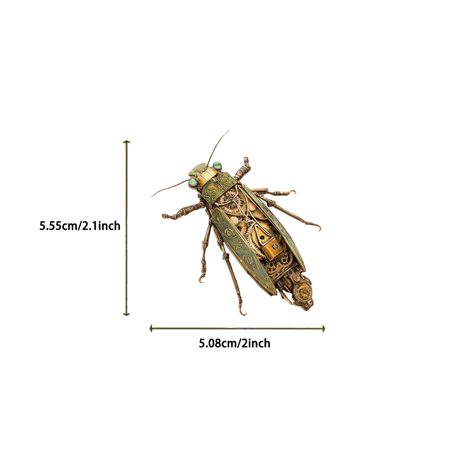 50pcs Steampunk Style Insect Transparent PET Decorative Mobile Phone Water Cup Skateboard Laptop Waterproof Stickers Kids Toy