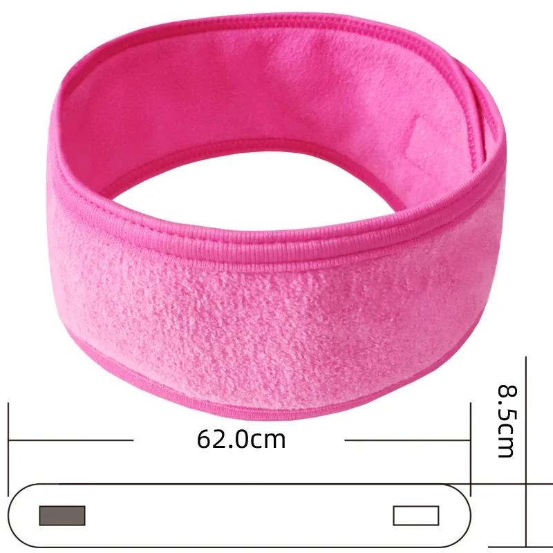 1 pc maquiagem hairband cílios extensão spa facial bandana toalha de maquiagem com fita mágica envoltório cabeça terry pano bandana estiramento