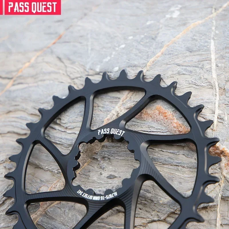 PASS QUEST 6mm OFFSET Mountain Bicycle Narrow Wide Chainring Oval and Round for DUB Bike Chainring for 10/11/12 speed chains