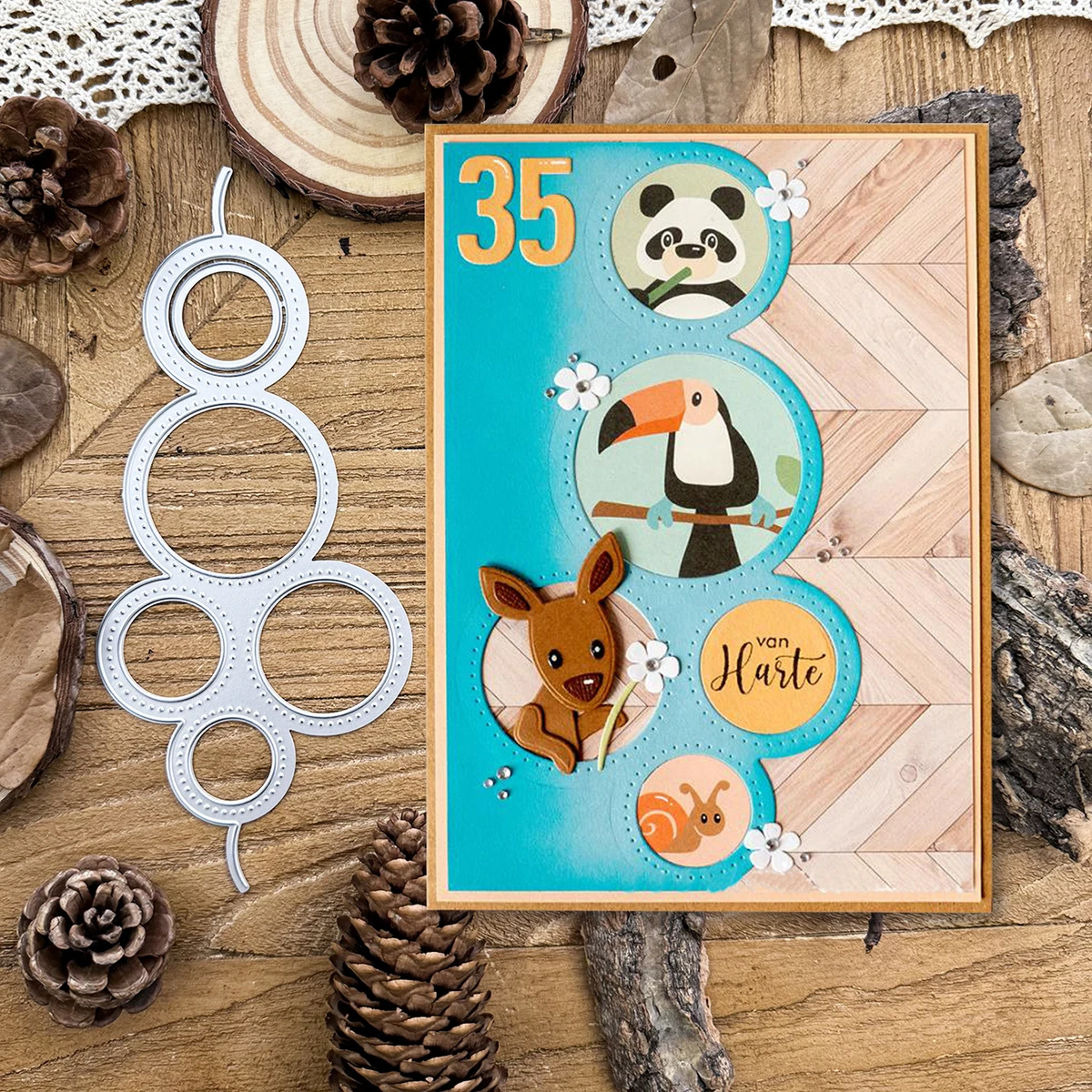 Güzel Kabarcıklar Yarım kesim Metal Kesme Ölür Scrapbooking Dekoratif Kabartma kendi başına yap kağıdı Kartları