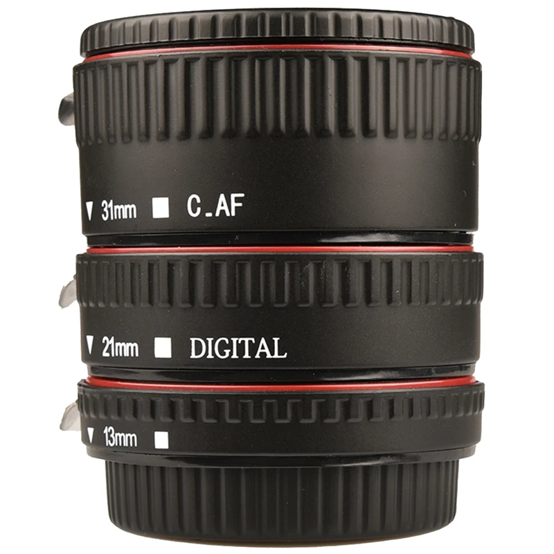 

Macro Extension Tube Set 3 Piece Auto Focus Rings And Lens Of SLR Aluminum Alloy Compatible For Canons All EF And EF-S Lenses