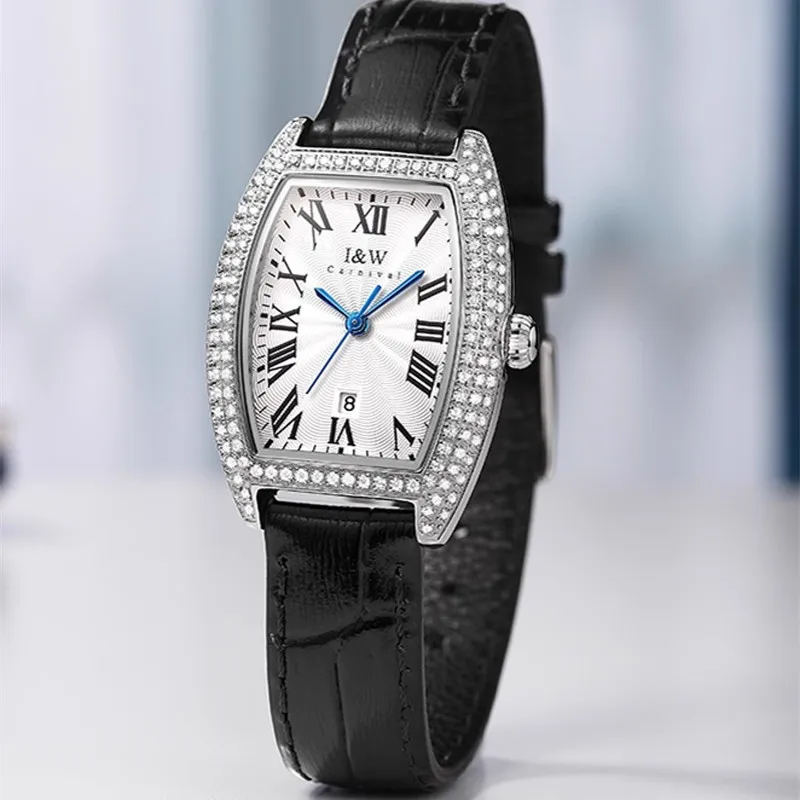 CARNIVAL Womens Fashion Diamond Quartz Watch Ladies Brand Luxury Waterproof Rose Gold Silver Dress Wristwatches for Women Reloj