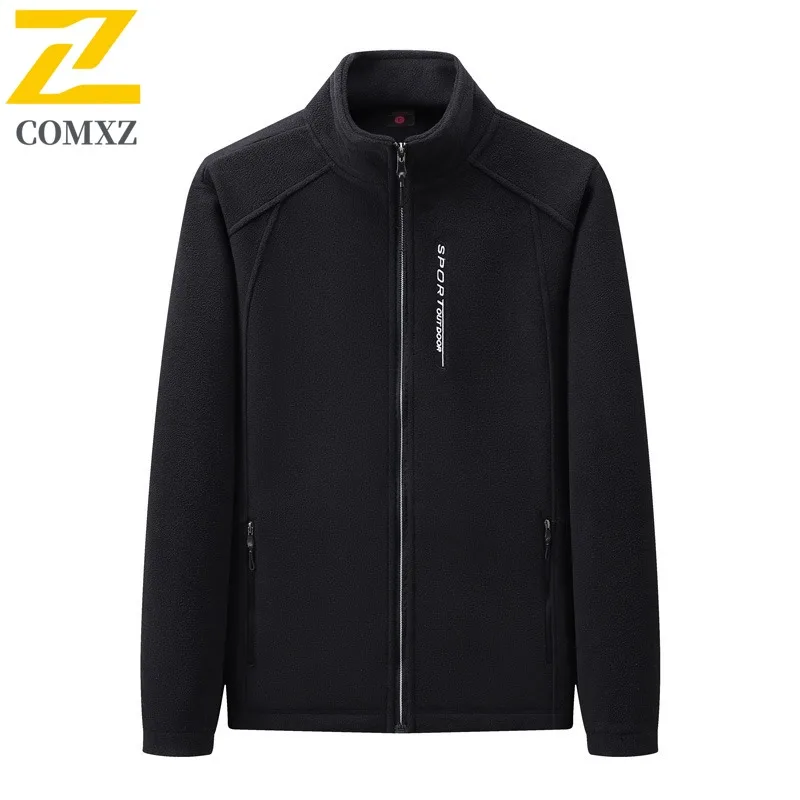 

COMXZ Мужская рабочая куртка с воротником-стойкой, утолщенная уличная ветрозащитная теплая парка для отдыха, повседневные модные удобные зимние куртки