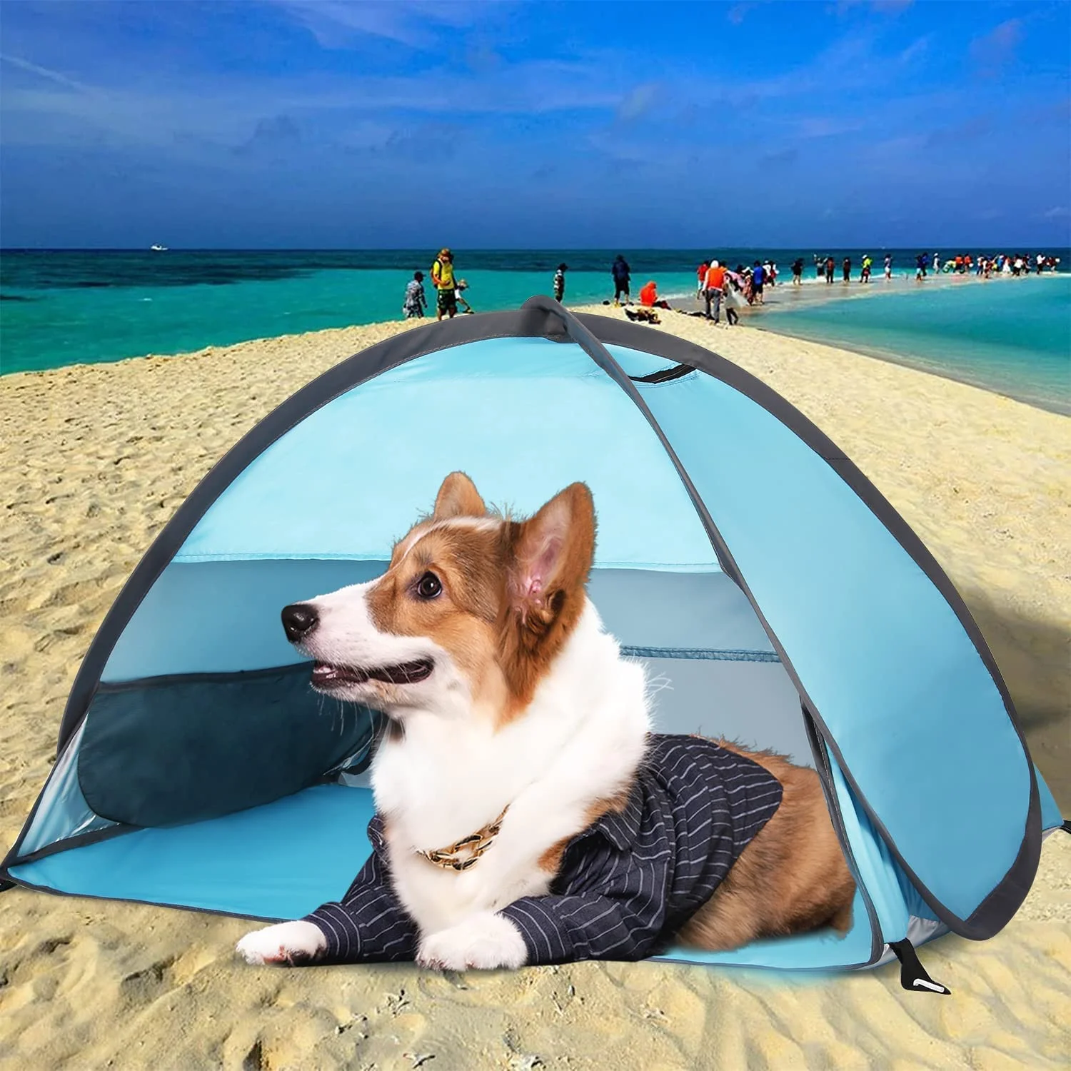 Dog  Tent,Mini Head can be Fixed Small Beach Sun ,shelter for cat,Waterproof and Breathable Mobile