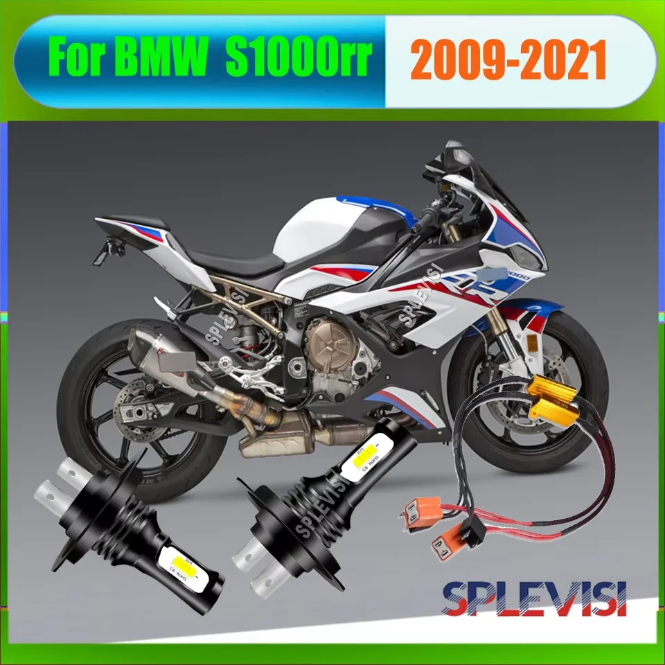motorcycle led lights headlamp simply remove stock bulbs and replace the new ones For BMW S1000rr 2009 2010 2011 2012 2013-2021
