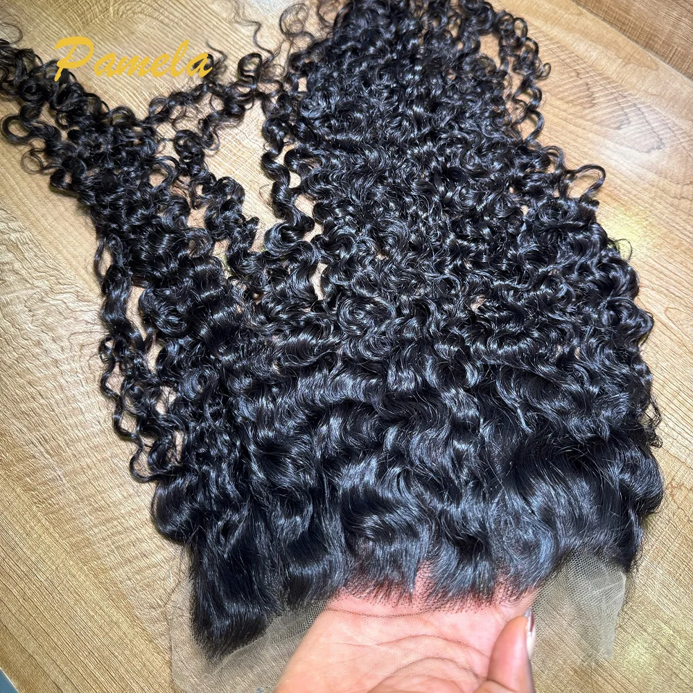 

Натуральные кудрявые волосы бирманского происхождения: невидимая HD-заколка 4x4, HD-фронтальная заколка 13x4, 100% человеческие волосы, предварительно выщипанные, с маленькими узелками