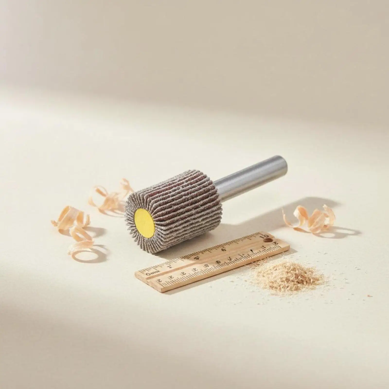 240 Grit Mounted Flap Wheel Sander with 6mm Shank for Electric Drill Rust Removal and Edge Smoothing Tool