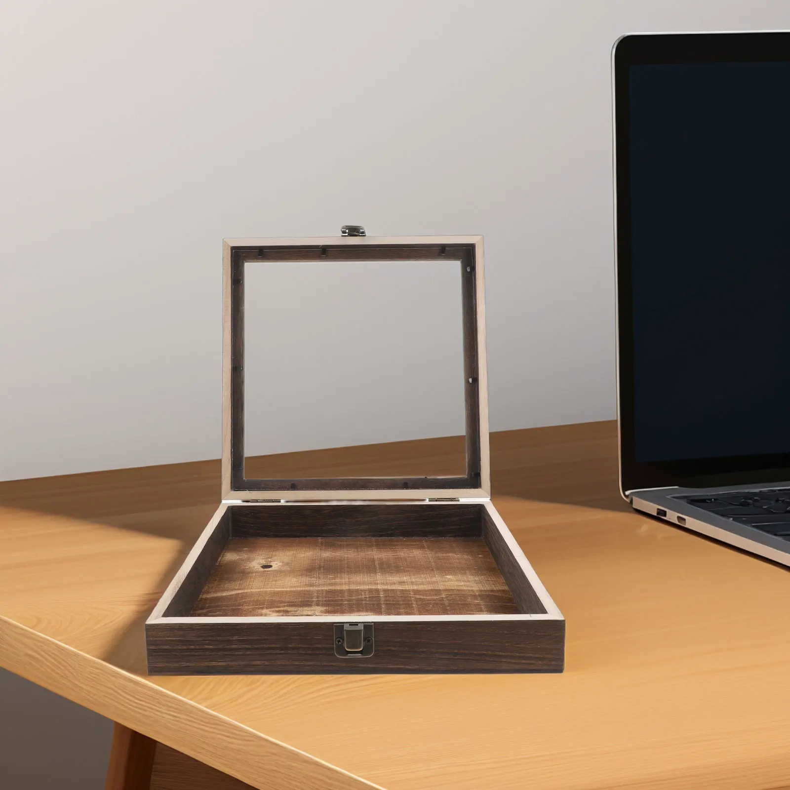 

Wooden Display Case Flip Top Design Butterfly Specimen Box Dried Flowers Home Decor Storage Box Elegant Keepsake