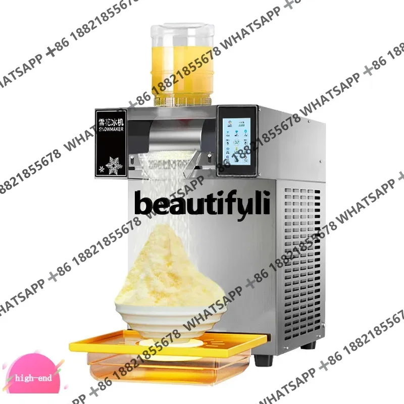 X New Model Snowflake Ice Machine Commercial Stall Snowy Noodles Snowflake Ice Maker