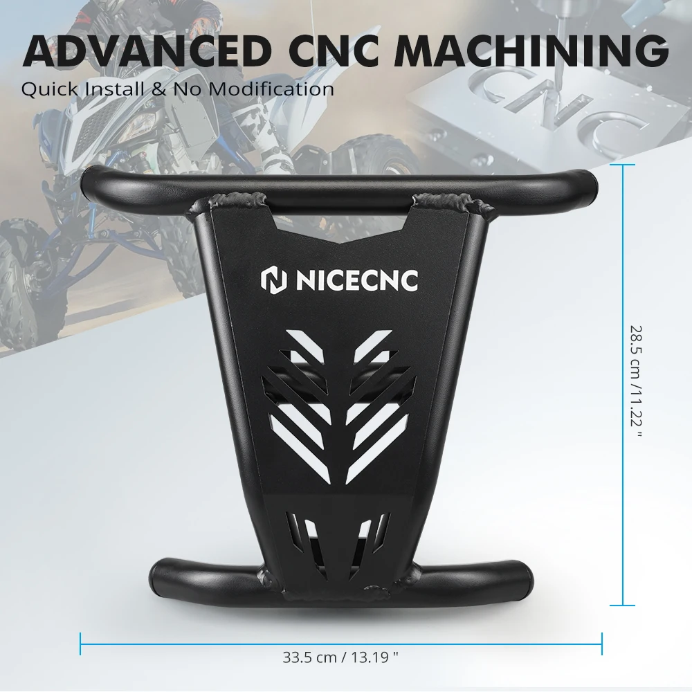 NiceCNC Front Bumper For Yamaha Raptor 700/700R 2016-2024 Bumper Frame Protector ATV Motorcycle Accessories Thickened Aluminum - view 2