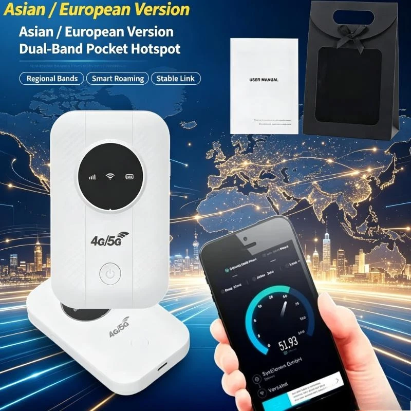 New 300Mbps 4/5G SIM Card Supported Portable Router USB Powered Pocket WiFi Mobile Hotspot Asian European Version Internet