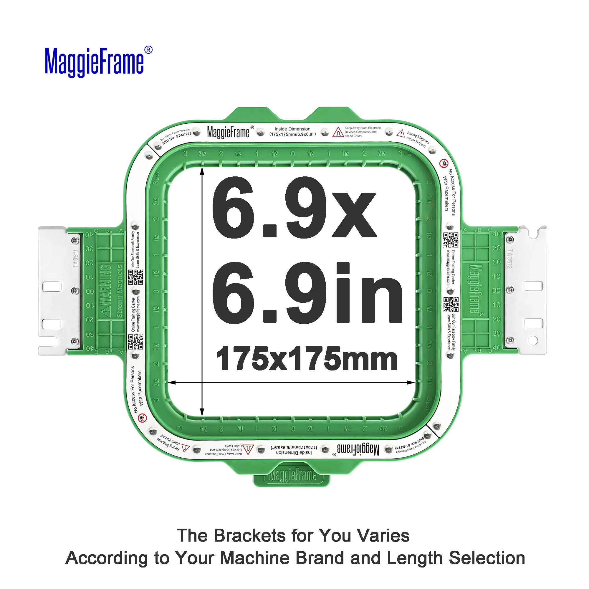 MaggieFrame Magnetic Hoops for SWF Embroidery Machine Embroidery Hoop Magnetic Hoop Sewing Accessories image 3