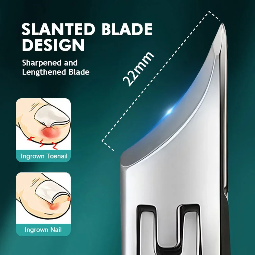 1/2Pcs Pointed-Nose Beveled Original Large-Opening Nail Clippers Pointed-Nose Nail Cutters Nail Trimmers Household Pedicure Kn