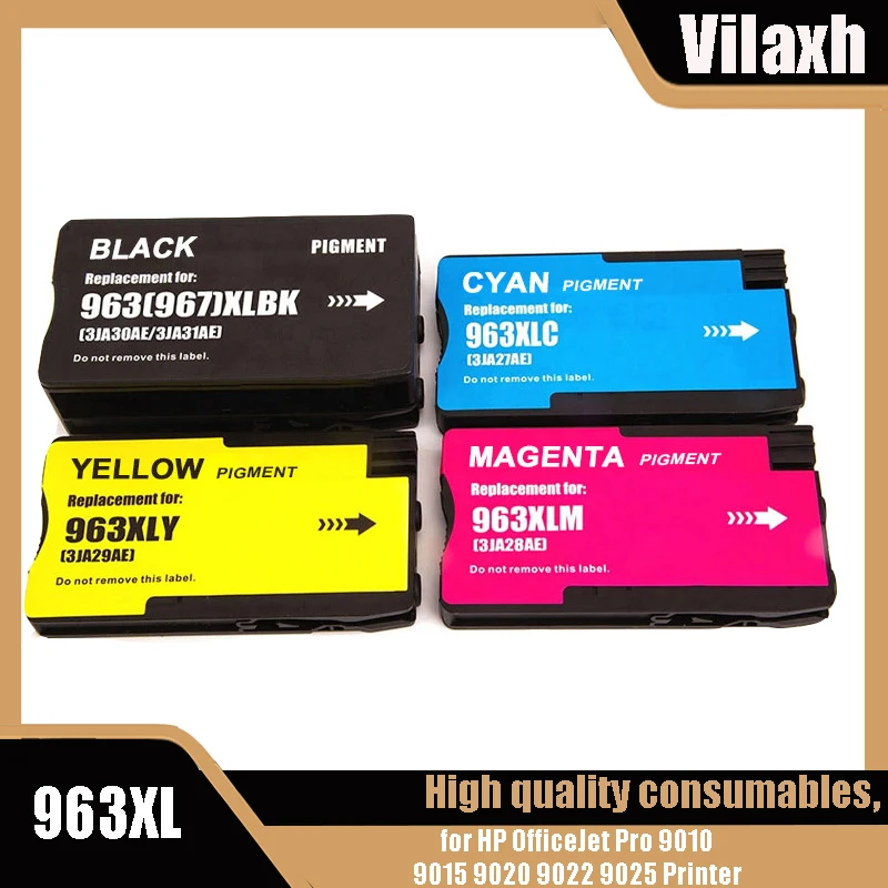 

963XL 967XL 963 967 XL For HP963 HP967 Inkjet Ink Cartridge Compatible for HP OfficeJet Pro 9010 9015 9020 9022 9025 Printer