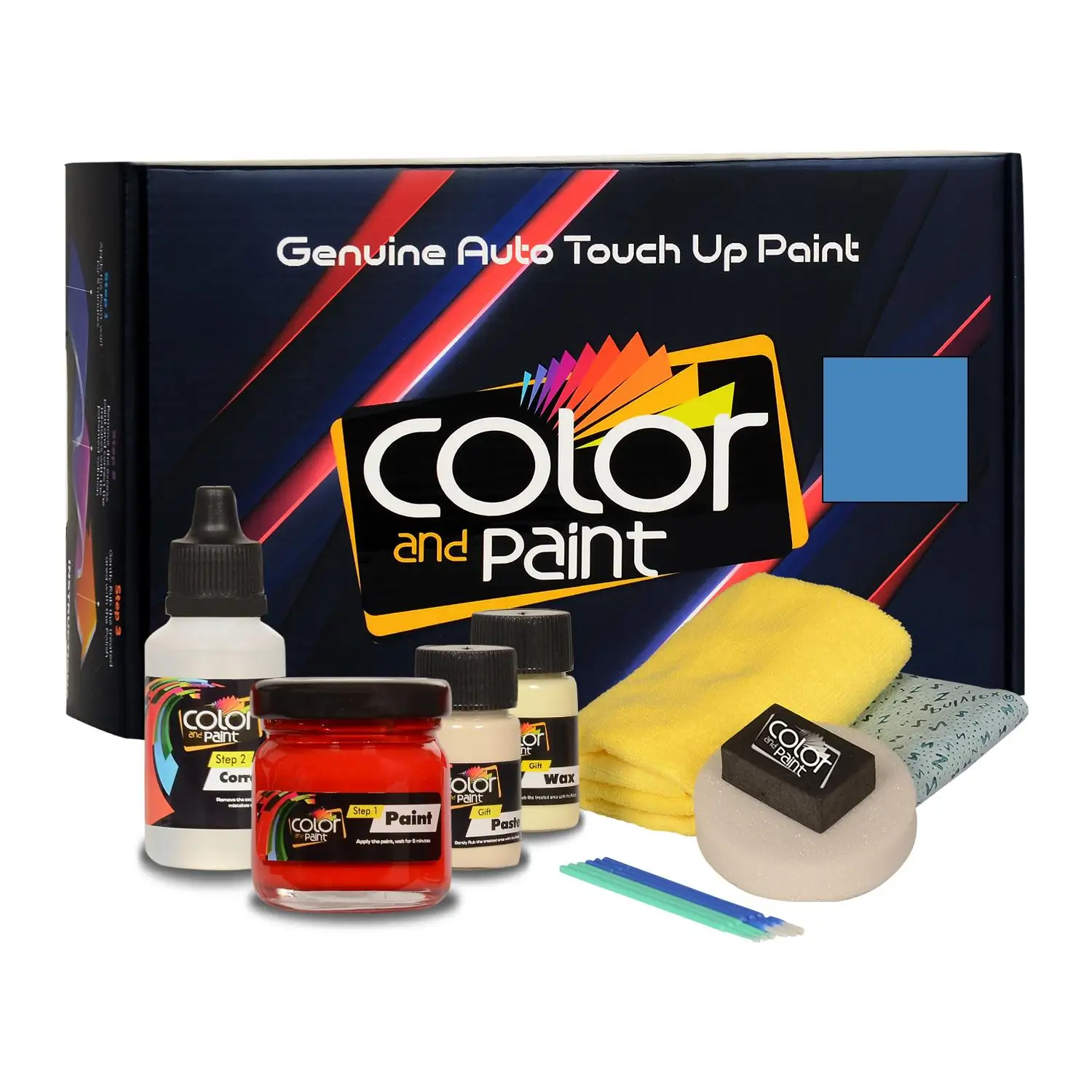 Color and Paint compatible with Ford Europe Automotive Touch Up Paint - BLUE JEANS MET - DDVEWHA - Basic Care