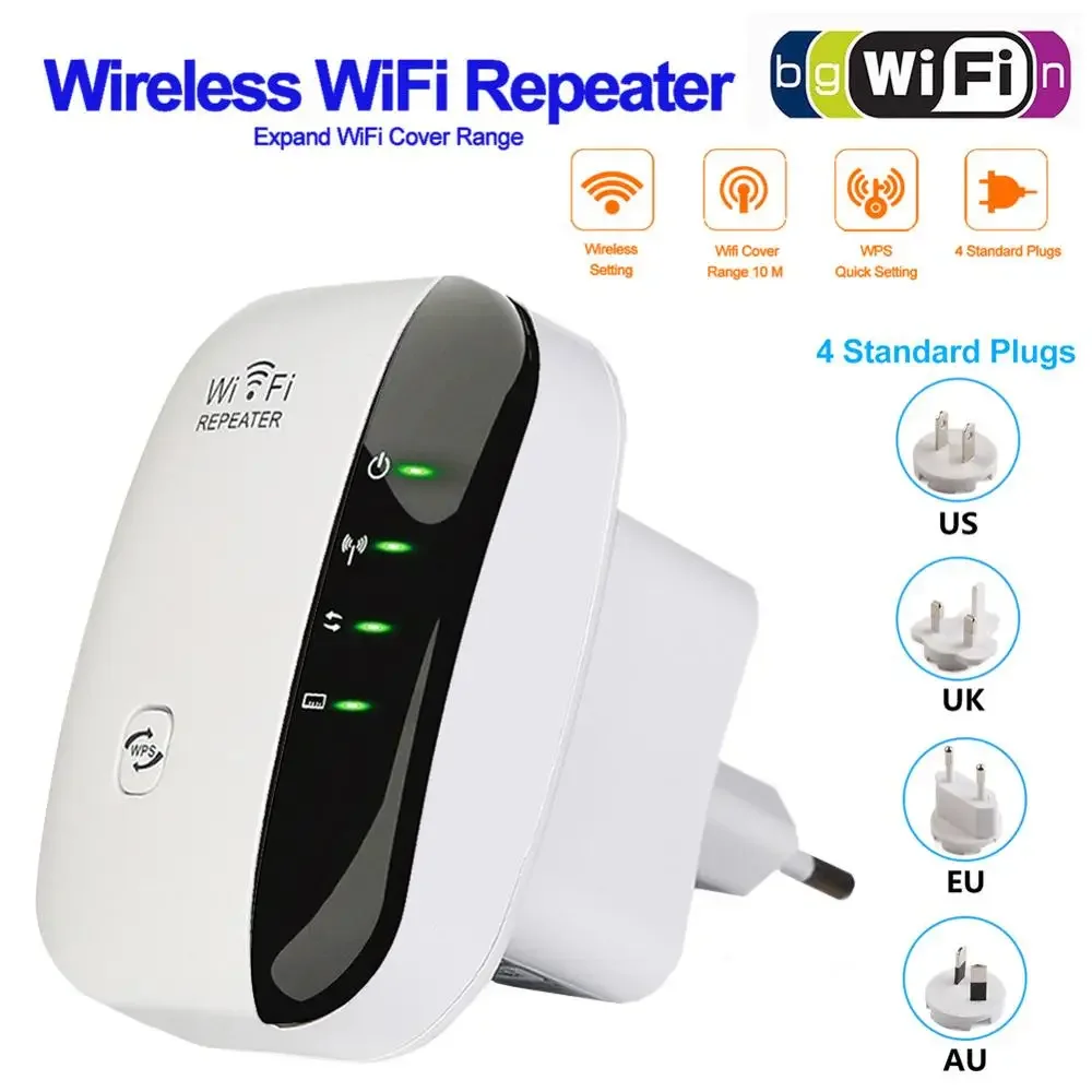 Wireless WiFi Repeater Extender 300Mbps Wi-Fi Amplifier 802.11N/B/G Booster Repetidor Wi fi Reapeter Access Point US/UK/EU/AU