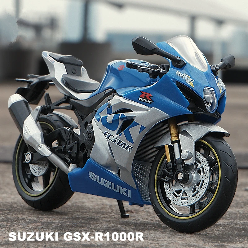 1:12 Suzuki GSX-R1000R Alloy Racing Motorcycle Model Diecast Street Cross-Country Motorcycle Model Simulation Childrens Toy Gift