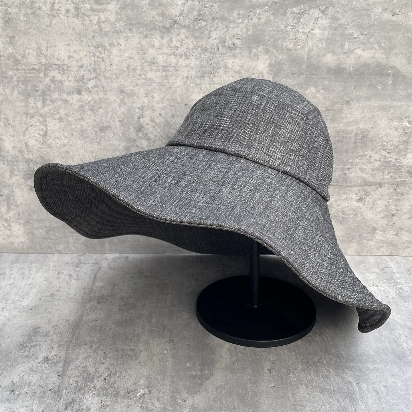 Women Large Brim Breathable Fisherman Hat Spring/Summer Retro Versatile Solid Sun Hats Bucket Cap