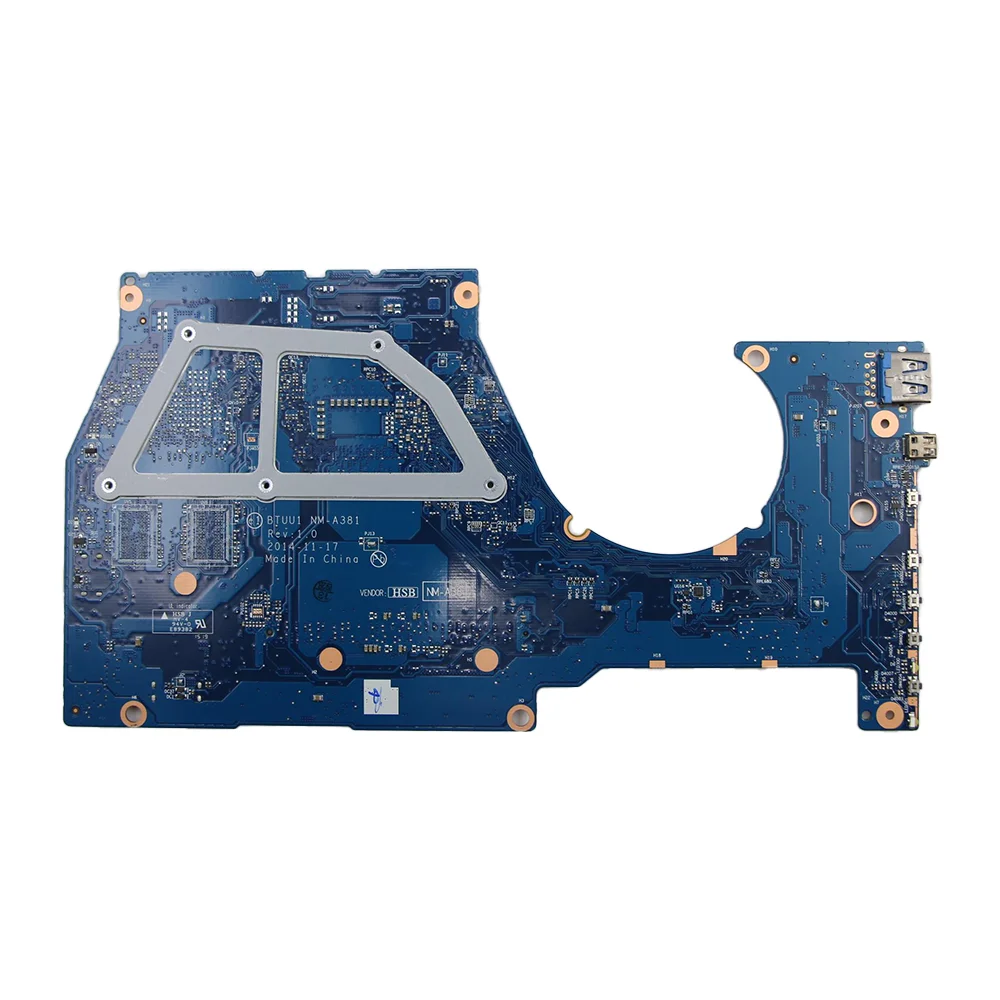 Laptop Motherboard For Lenovo Yoga 3-1470	NM-A381 With CPU:I3-5005U I5-5200U I7-5500U UMA FRU:5B20H35640 5B20H35614