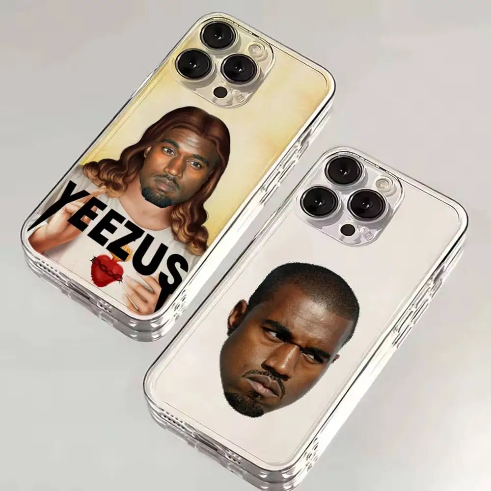 

Funny K-Kanye West Ye Phone Case For iPhone 16,15,14,13,12,11 Plus,Pro,Max,XR,XS,X,7,8 SE,Mini Transparent Silicone Soft