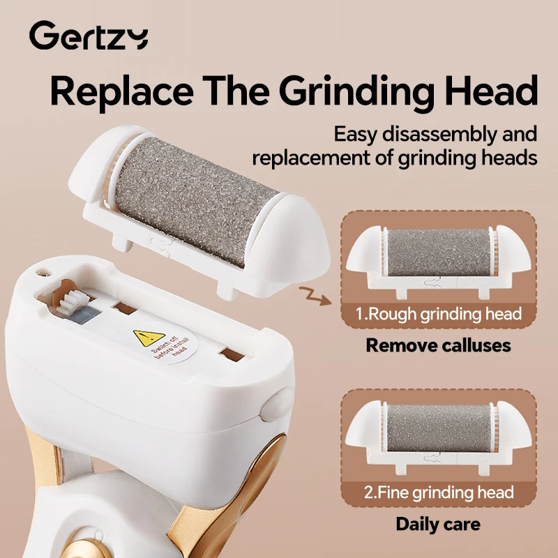 USB Powered Callus Remover with Adjustable Speeds Rechargeable Electric Foot Grinder - for Men & Women's Pedicure and Self-Care