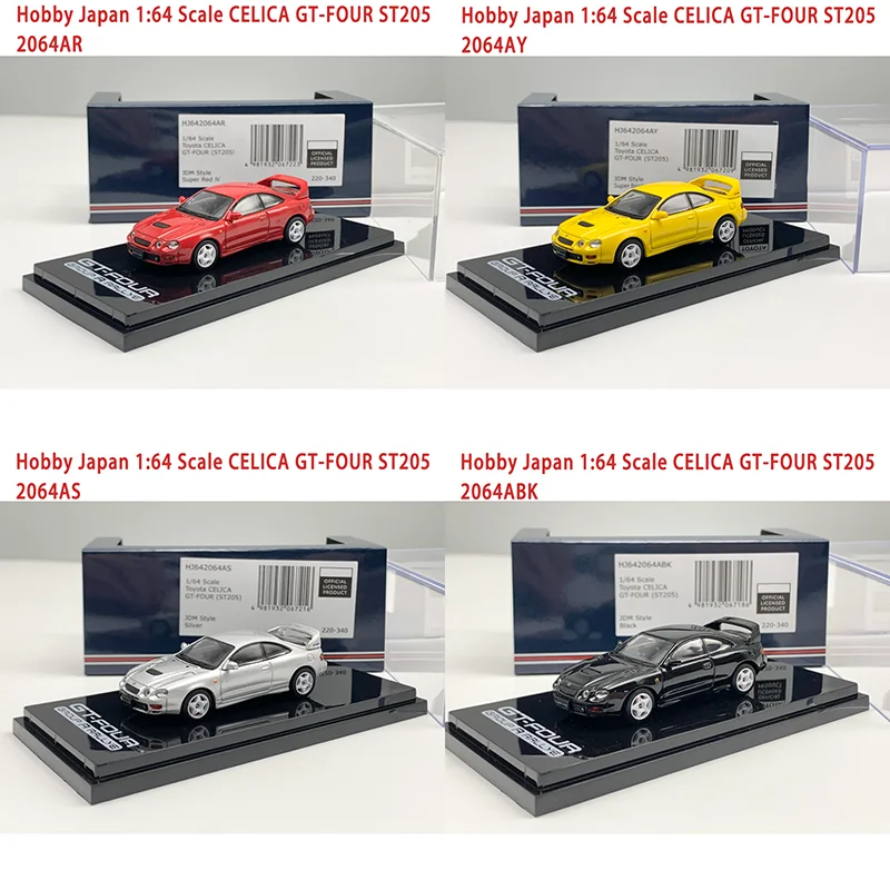 Hobby Japan Diecast 1:64 Scale CELICA GT-FOUR ST205 Alloy Simulation Car Model Hobby Collection Souvenirs Gift Static Display