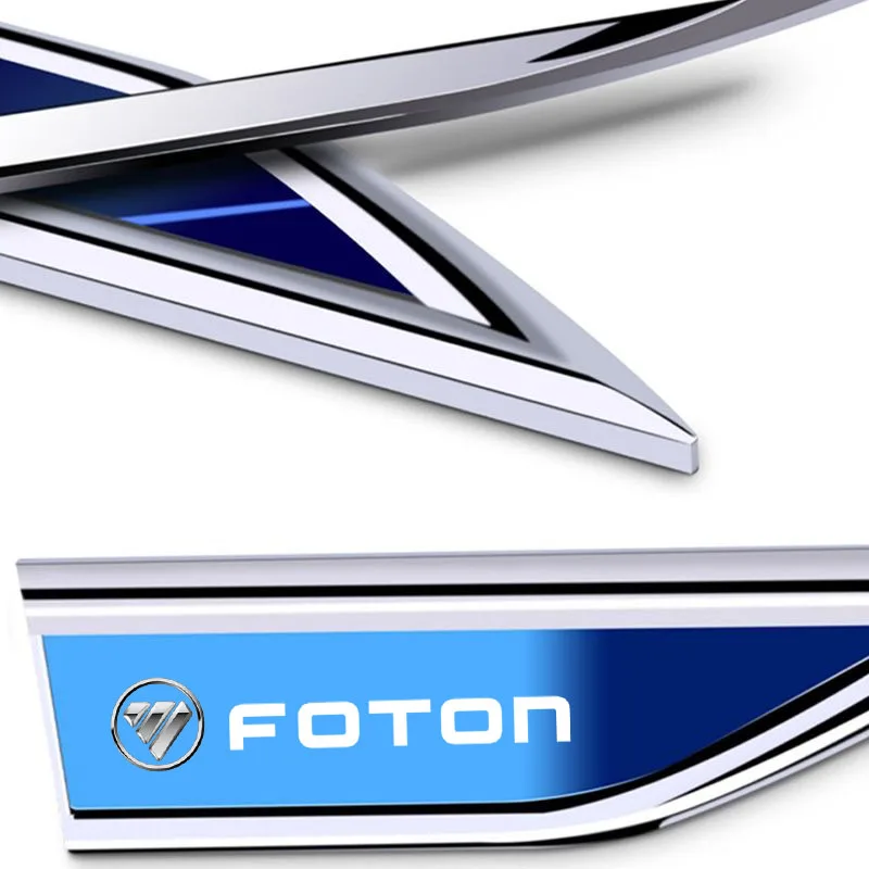 2Pcs Car Chrome Modified Car Body Side Doors Blade Car Stickers for Foton Tunland Auman Toano Sauvana Auto Accessories