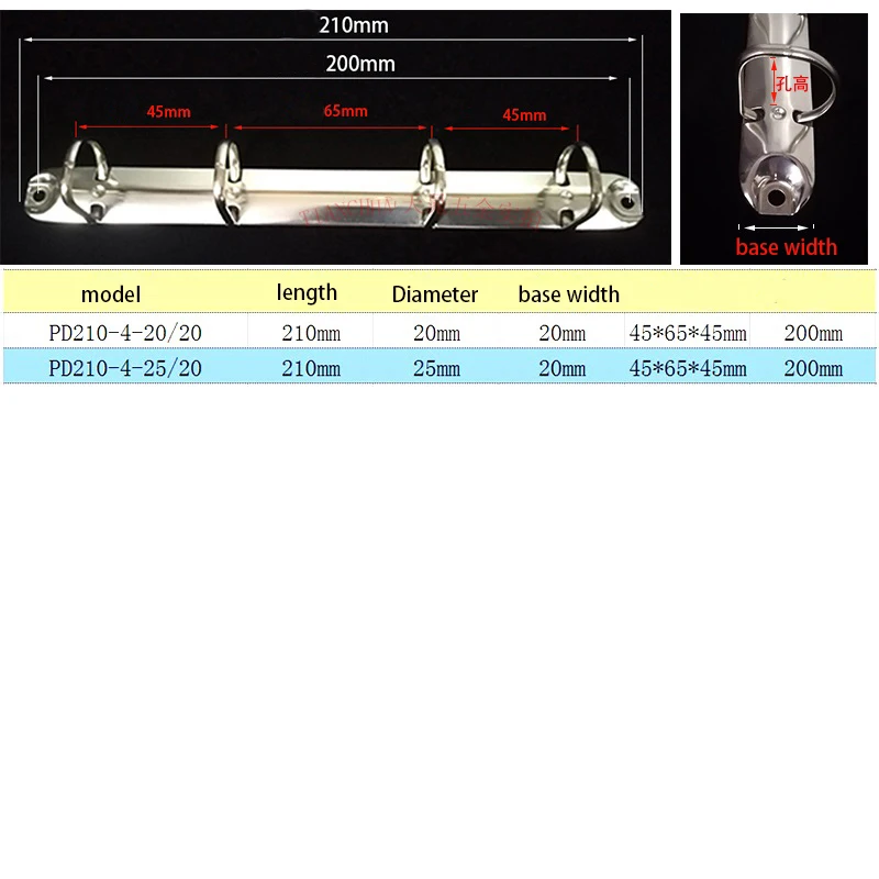 PR 152/210-4-20mm PD210-4-20/25/38mm Ring Mechanism With Screws