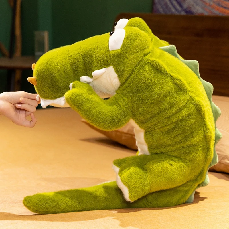 74 cm/29.13in Zachte Leuke Big Eye Liggen Alligator Knuffel Stress Slaap Sofa Kussen Kinderen Verjaardagscadeau home Decor Gift