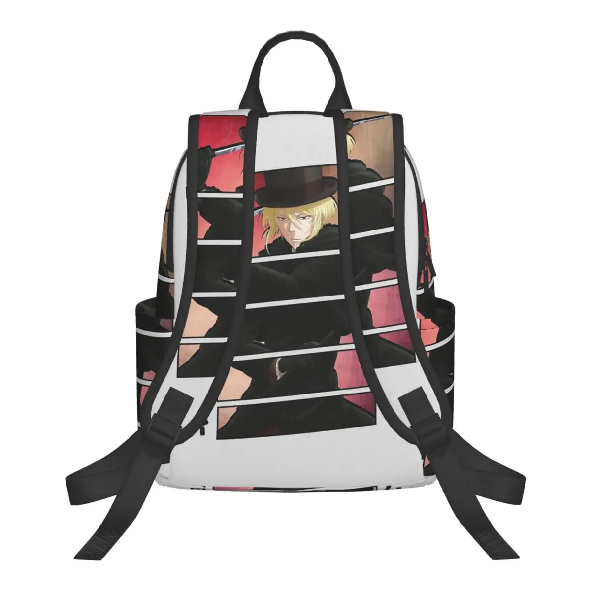 William James Moriarty Patriot Anime Student Backpack School Bag Hiking Travel Daypack for Men Women Bookbag Shoulder Bags