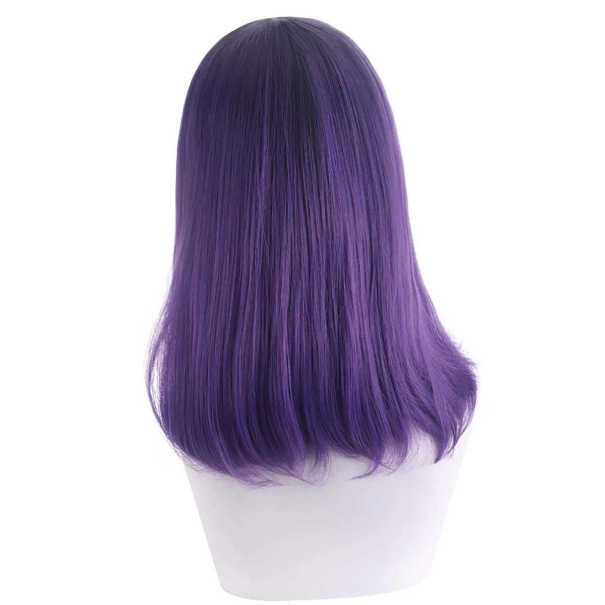 อะนิเมะ Vermeil ทอง Vermeil คอสเพลย์สีม่วง Curly Bob วิกผมสั้น