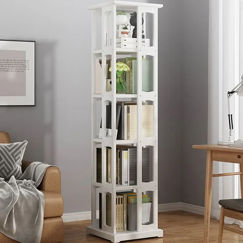 خزانة الكتب التقليدية الدوارة خمر دمية مصغرة خزانة الكتب الدوارة العمودية Estaneria Giratoria Libros الأثاث #4