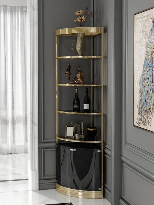 Dining-room wine cabinet household relies on wall metal floor type sitting room high-grade adornment to reveal ark