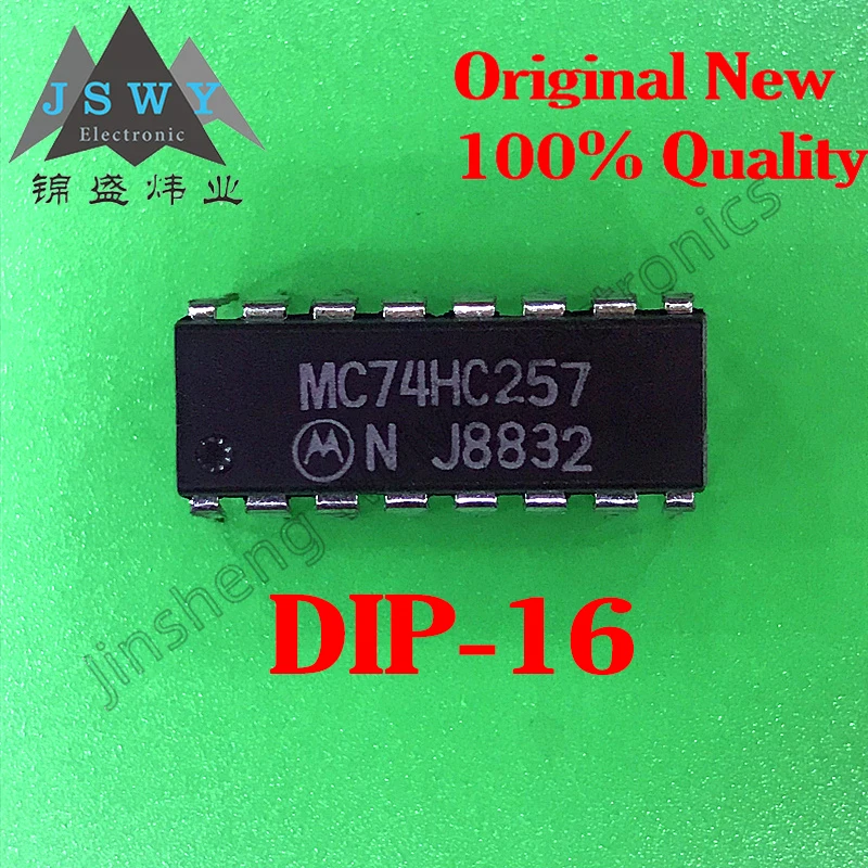 

(10/50 pcs) MC74HC257N MC74HC257 DIP-16 100% Original CMOS Multiplexer Chip 3-State Outputs In Stock Fast Shipment