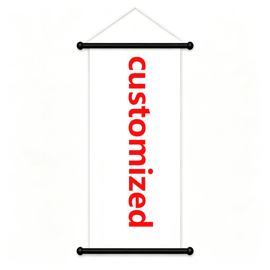 Hanging Scroll Hanging Rope Poster Pole Anime Decoration Advertising Activity Hanging Flagpole Can Be Customized