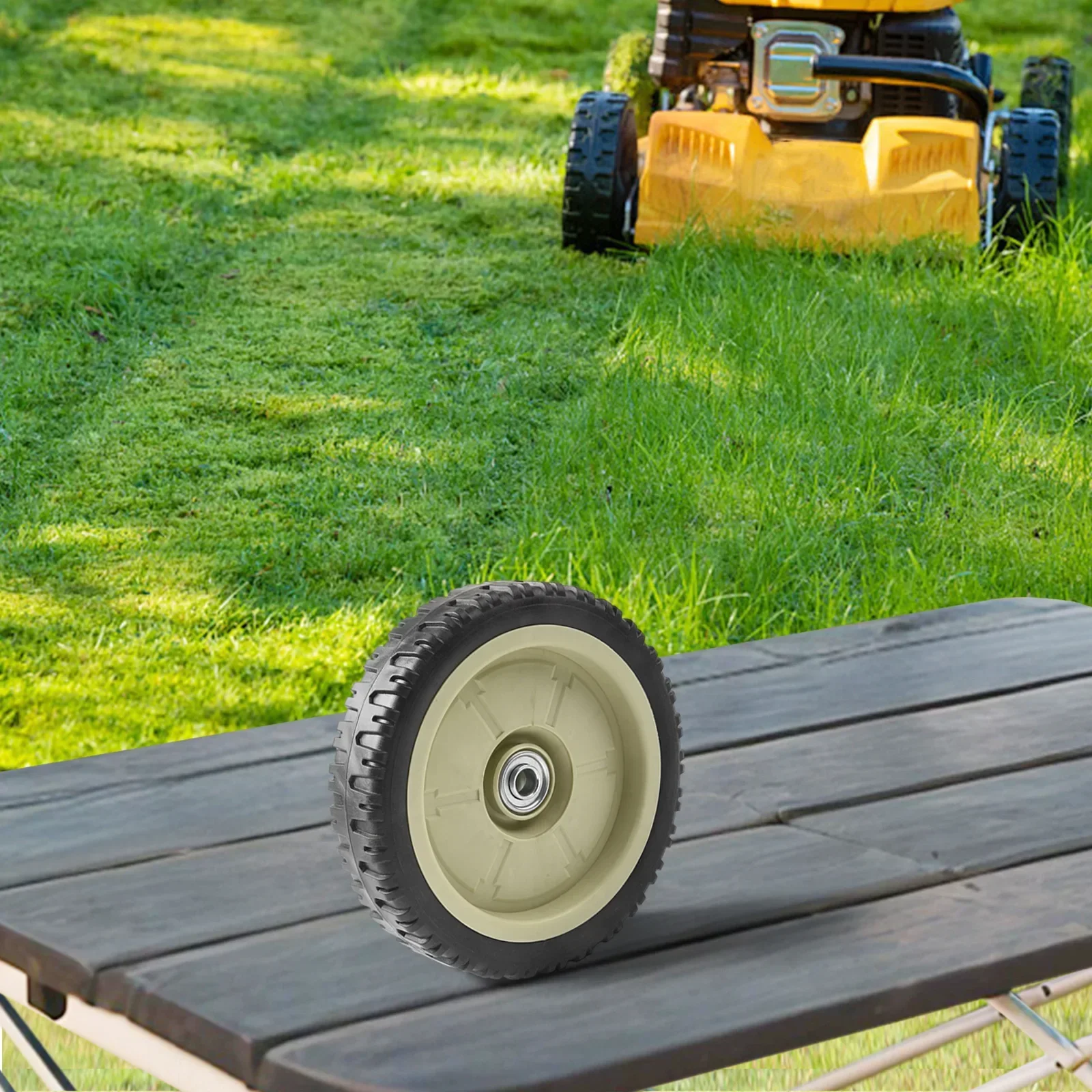 

Heavy Duty Mower Wheels Lawn Mower Parts 43mm Thickness Lawn Mower Wheels Gardening Tools Wheels For Lawn Mowers