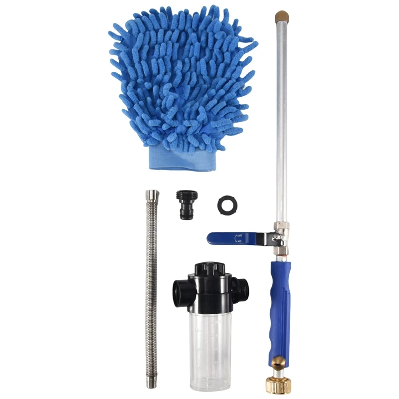 

Water Jet High-Pressure Rinse Cleaning Water Hose Spray Nozzle Garden Car Wash Foam Cleaning Tools