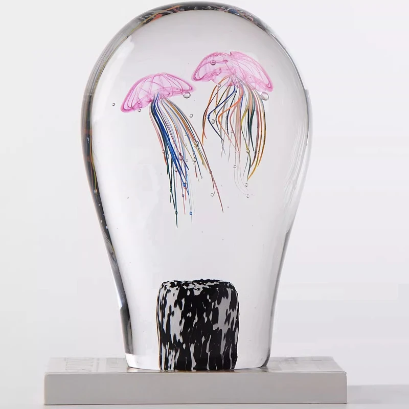 

Double-headed jellyfish glazed ornament, the new simple and high-end