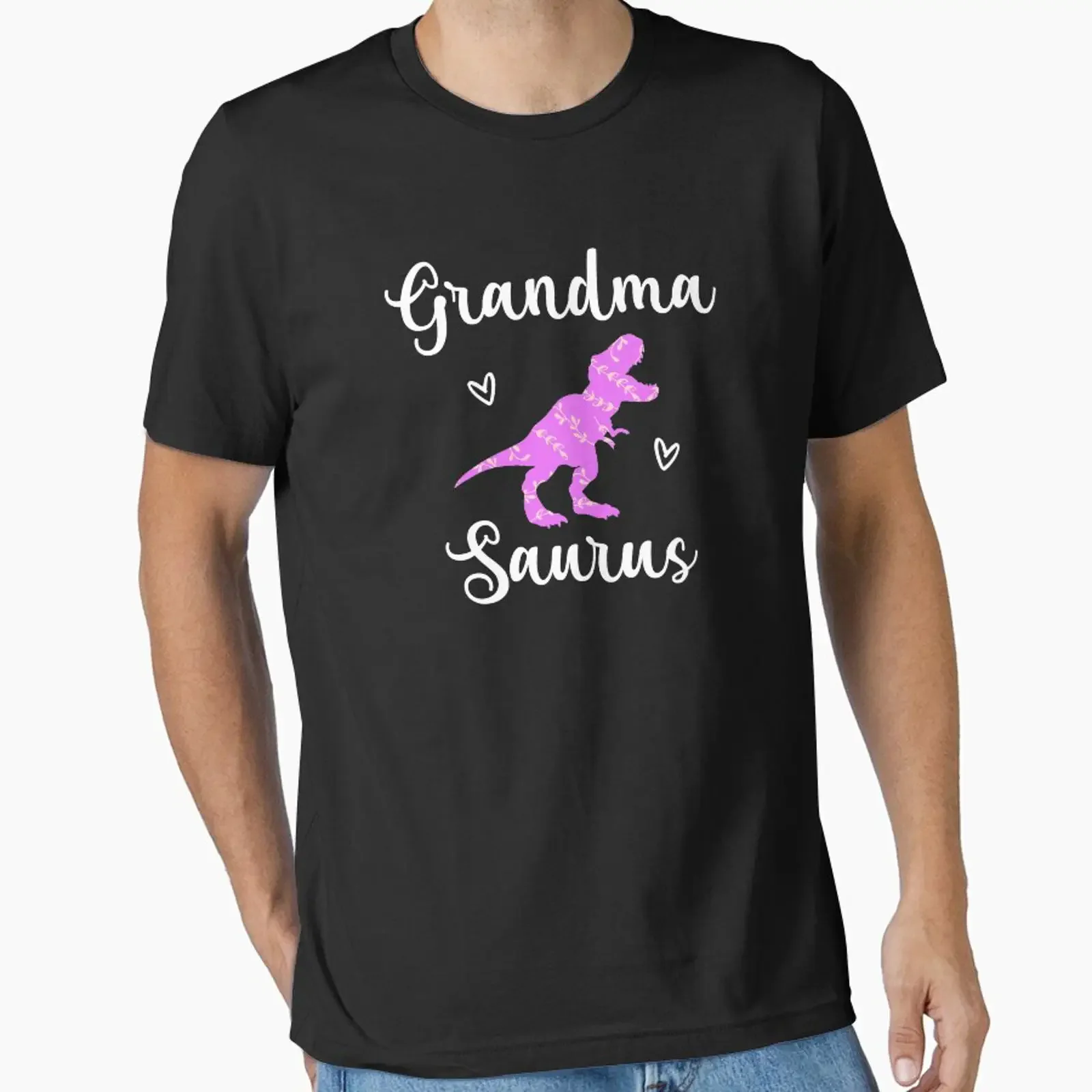 Grandma Saurus Essential T Shirt vintage Washed Soft Unisex Casual Comfortable Stretched streetwear designer clothes