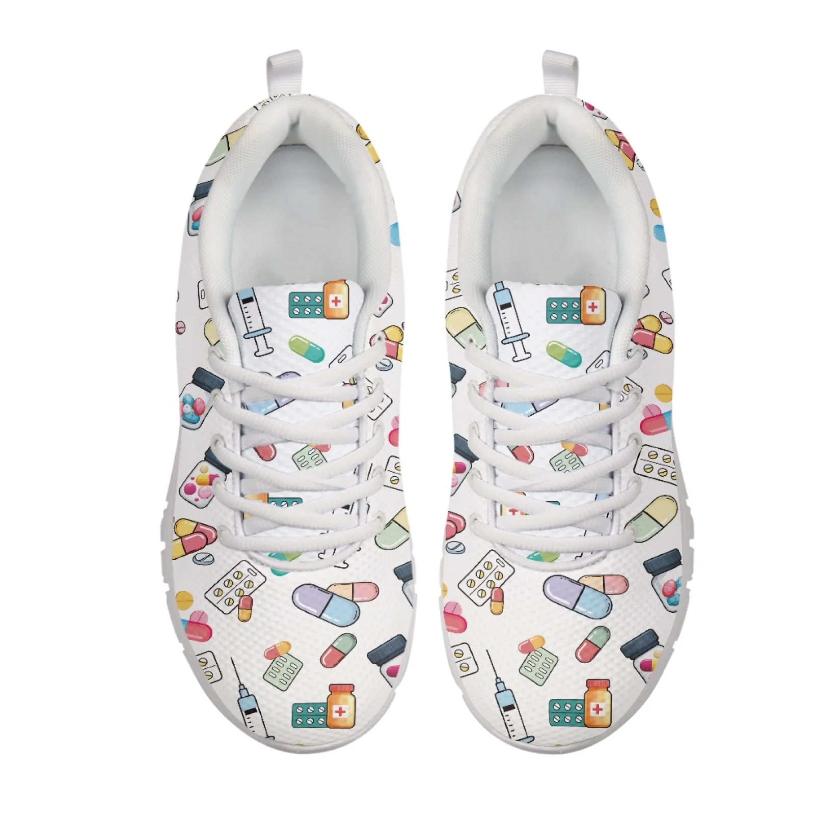 Coloranimal Medical Pills Breathable Work Shoes Women Running Shoes Training Athletic Shoes for Womens Ladies