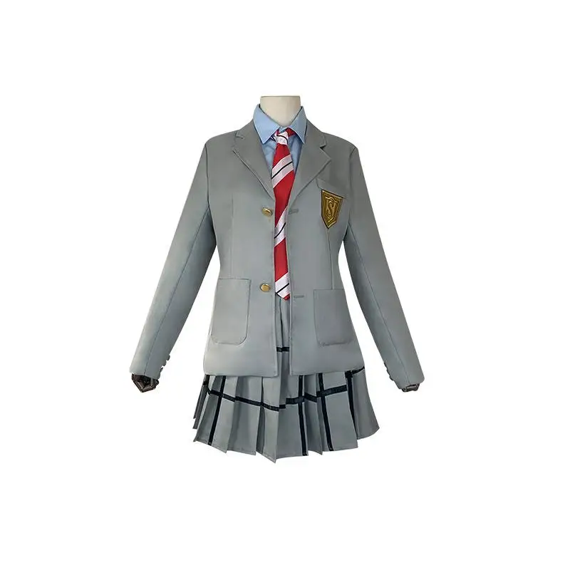 

April Is Your Lie School Uniform Cosplay Costume Halloween Costume Women's Traditional Clothing Stage Performance Outfit
