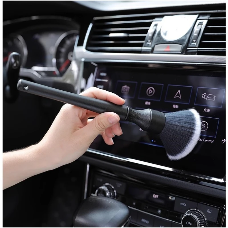 

Ultra-Soft Car Detailing Brush Super Soft Auto Interior Detail Brush synthetic boars hair for cars seat leather cleaning