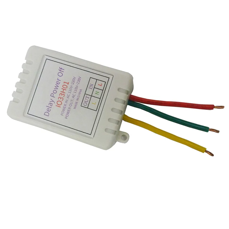 A99E-5X 1-480Min Timer Controller di ritardo di disconnessione regolabile AC110V 220V Ritardo di accensione OFF Interruttore relè Uscita tensione 7A B