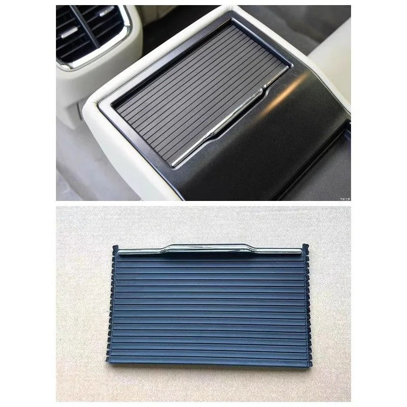 Rear Armrest Cup Holder Pull-down Cover Roll-up Cover for Ford Taurus 1pc Brand New