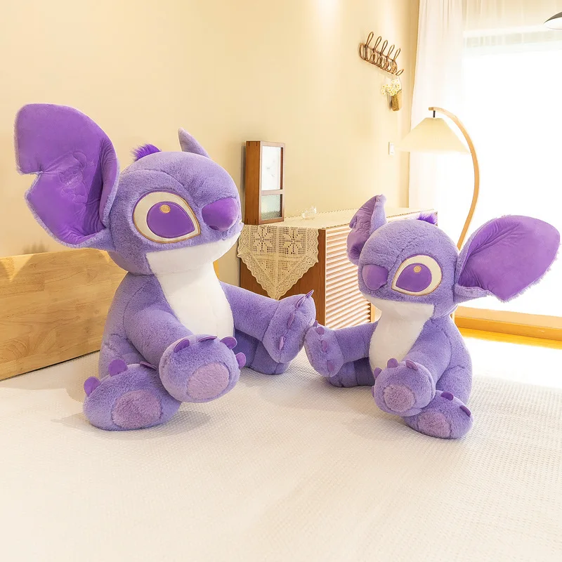 30cm Disney Anime Cartoon Purple Stitch Kawaii Plush Doll Girlfriend Valentine's Day Birthday Gift Girl Room Pillow