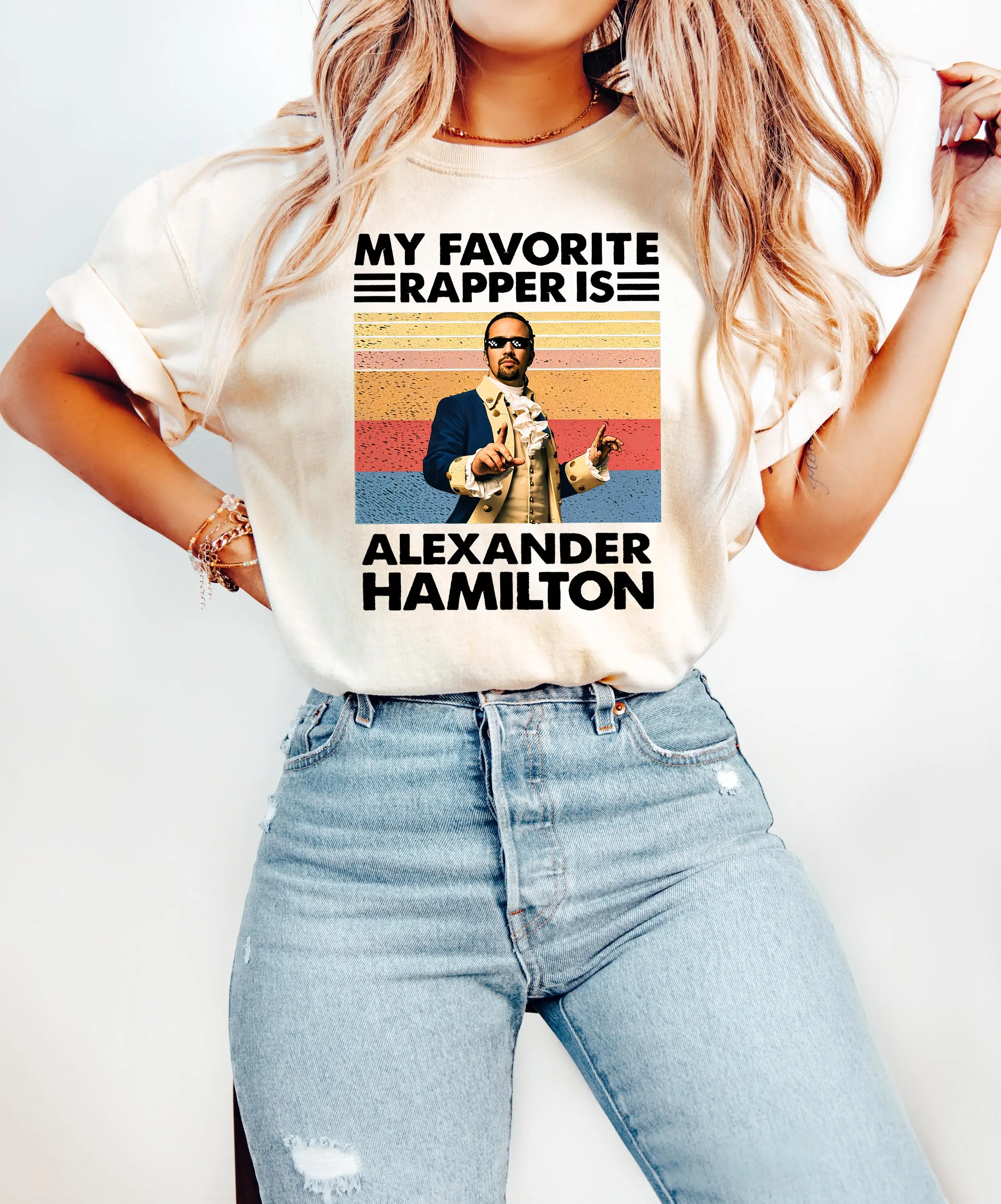 My Favorite Rapper Is Alexander Hamilton Shirt, My Favorite Rapper Shirt, Funny Gift Tee, Retro Alexander Hamilton Shirt