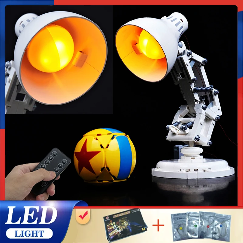 

Комплект радиоуправляемых светодиодных фонарей своими руками для маленькой настольной лампы LEGO 21357 Pixar (только светодиодный светильник, модель без блоков)